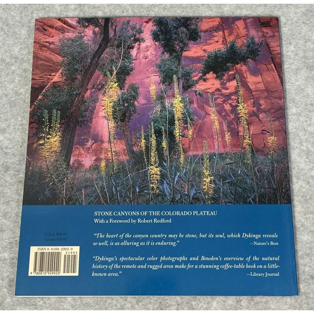 Stone‎ Canyons Of The Colorado Plateau Paperback Book Dykinga Bowden Redford NEW